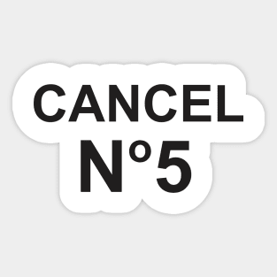 Cancel Number 5 Sticker